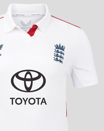 ECB Women's 25/26 Test Replica Short Sleeve Shirt
