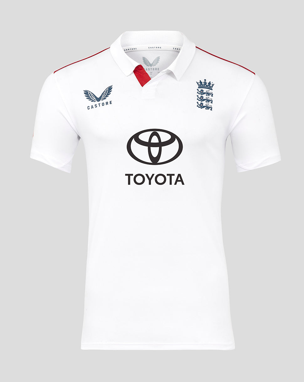 ECB Men's 25/26 Test Replica Short Sleeve Shirt