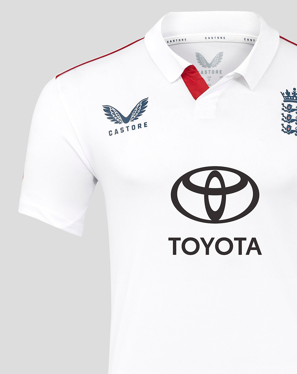 ECB Men's 25/26 Test Replica Short Sleeve Shirt