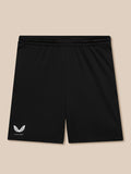 Back view of black Adapt Training Shorts with Castore logo at bottom left.