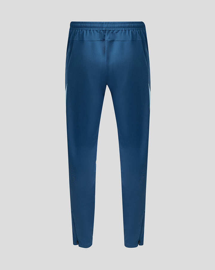 Men's blue training pants with tapered legs and England crest