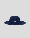Navy T20 brim hat featuring large white England crest on front and Castore branding