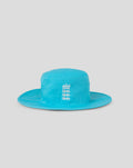Bright blue ODI Widebrim hat featuring the England crest on the front edge