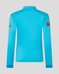 Back view of a vibrant blue Womens ODI Pro Long Sleeve cricket shirt