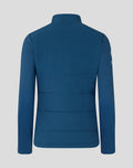 Back view of Womens 26/27 Training Thermal Jacket in Ensign Blue showing quilted panels and a stand collar