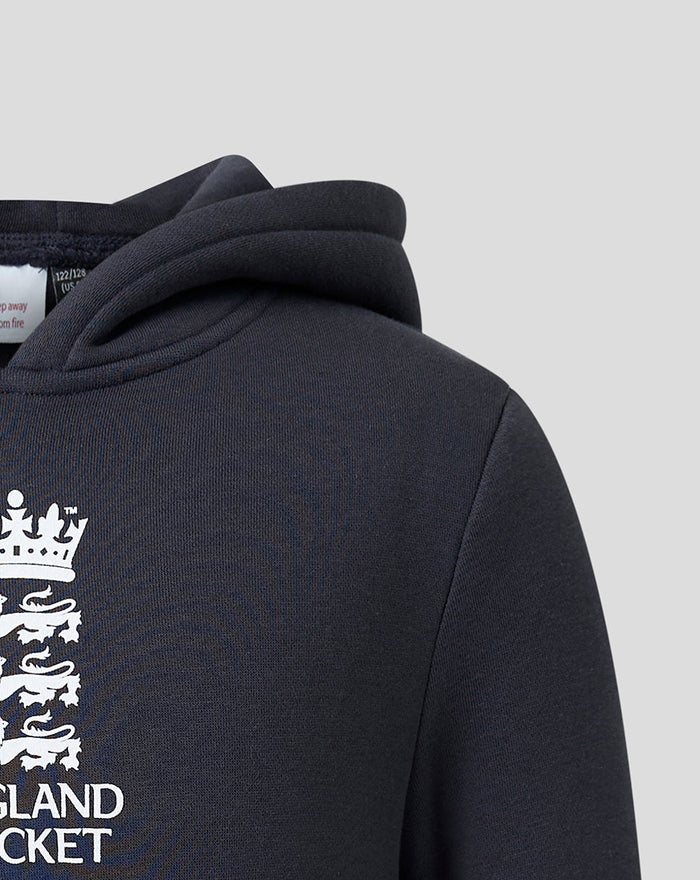 Junior 26/27 Essentials Crest Ovverhead Hoodie - Navy