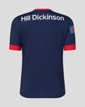 Back view of navy Peacoat One Day jersey with Hill Dickinson sponsor across the upper back.
