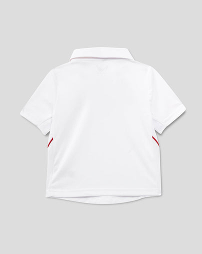 Infant 26/27 England Cricket Test Short Sleeve Shirt - White
