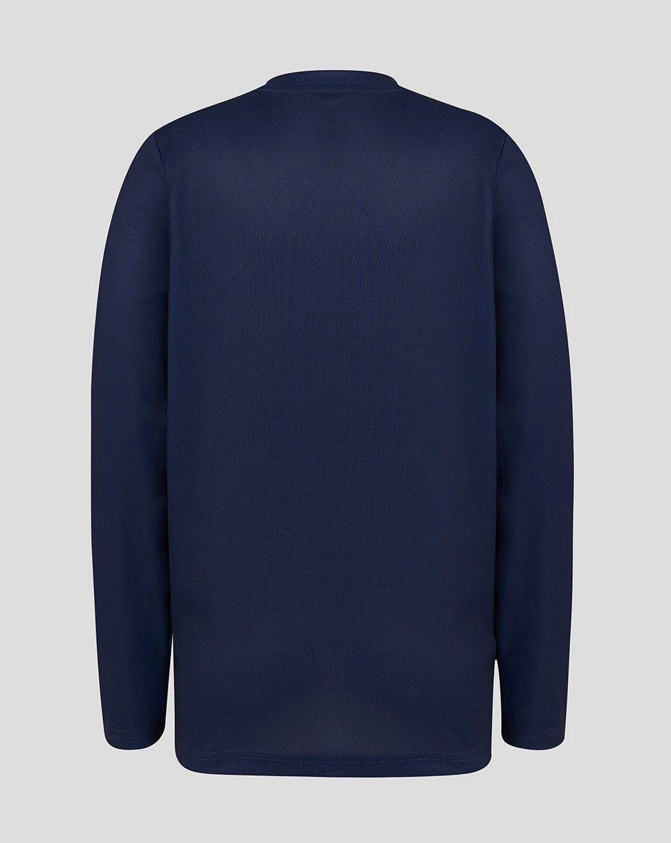 Junior 26/27 Long Sleeve Performance T-Shirt - Peacoat