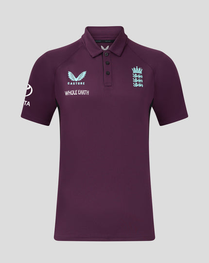 Mens 25/26 England Cricket Pro Presentation Polo
