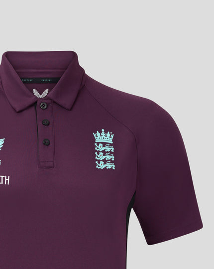 Mens 25/26 England Cricket Pro Presentation Polo