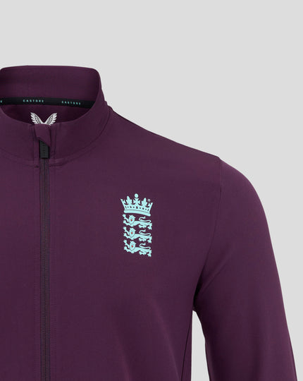 Mens 25/26 England Cricket Anthem Jacket - Blackberry