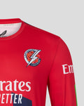 Lancashire Lightning red T20 long sleeve jersey with crest on chest