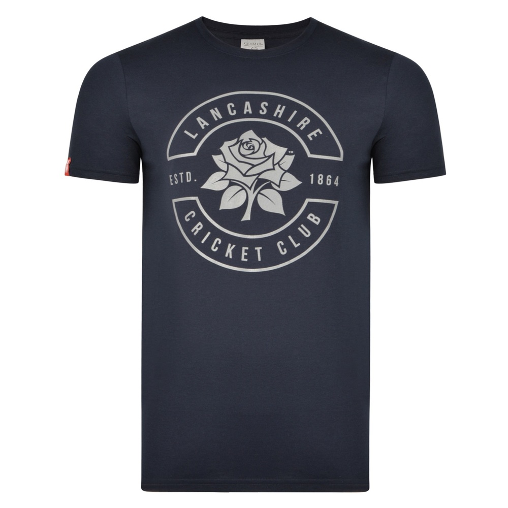 Lancashire Cricket Club | Lancashire Fashion Tee 2 Navy